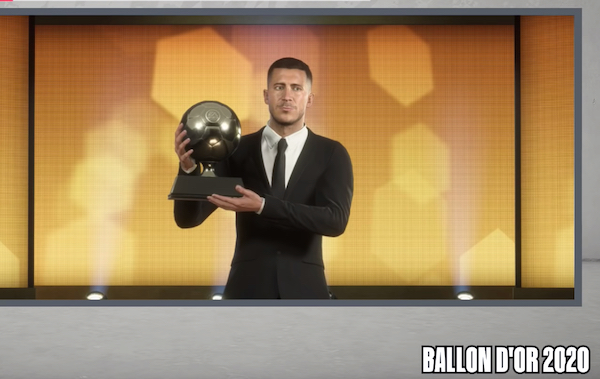Les 14 prochains Ballon d'or selon FIFA 20 : Eden Hazard en 2020
