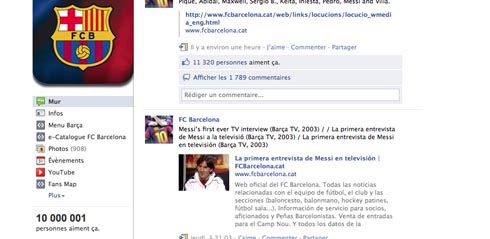 Facebook FC Barcelone