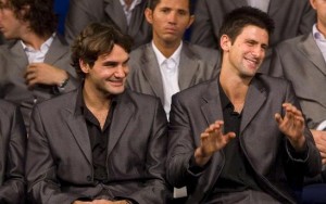 Roger Federer et Novak Djokovic