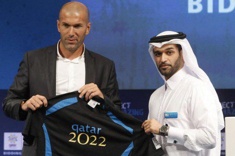 Zinédine zidane a soutenu l'organisation de la Coupe du monde au Qatar en 2022