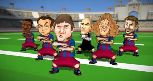 Messi et le FC Barcelone en mode rugby