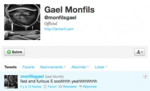 Gael Monfils sur Twitter