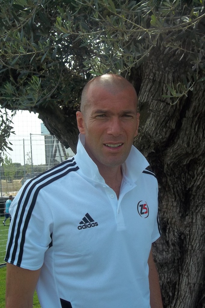 Zinedine Zidane était tout sourire, ce jeudi à Aix