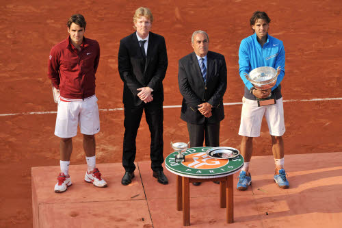 Nadal, Federer et Courier - @Iconsport