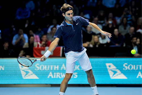 Roger Federer au Masters de Londres 2011- @Iconsport