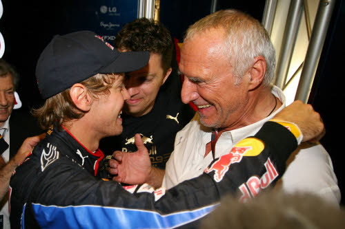Dietrich Mateschitz, le patron de Red Bull avec Sebastian Vettel @Iconsport