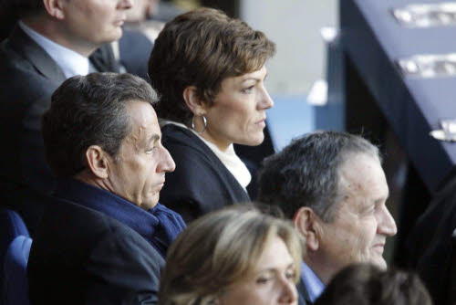 Nicolas Sarkozy dans les tribunes du Stade de France - @Iconsport