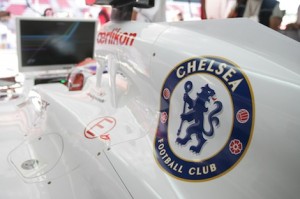 Chelsea était déjà présente sur les monoplaces Sauber cette année...