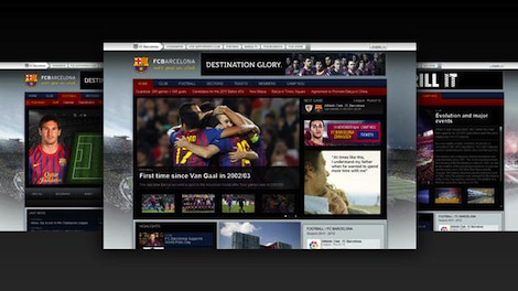 Le site web du FC Barcelone