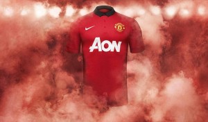 Le nouveau maillot de Manchester United, saison 2013-2014
