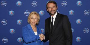 Helen Willems et Jean-Claude Blanc ont officialisé le partenariat entre Nivea Men et le PSG.
