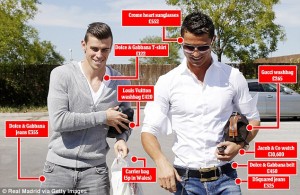 Le Daily Mail a calculé ce que coûtaient les styles Bale et CR7