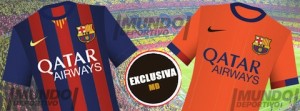 Voici ce que pourraient être les maillots du FC Barcelone, saison 2014-2015.