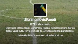 Le compte parodique dédié à Zlatan Ibrahimovic.
