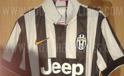 Voici ce que serait le maillot de la Juventus Turin pour la saison 2014-2015.