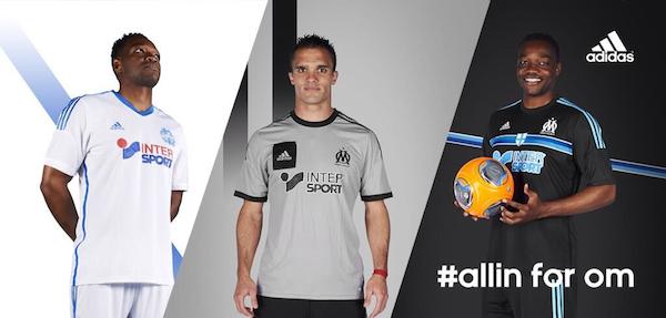 Voici les trois nouveaux maillots de l'OM pour la saison 2014-2015 - @adidas