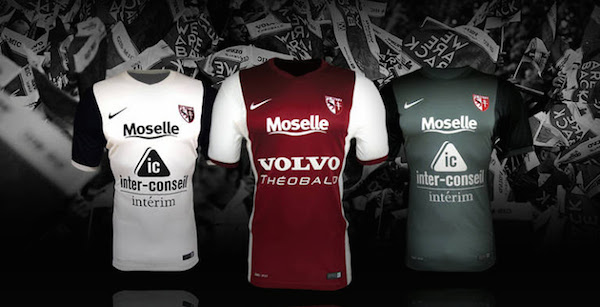 Voici les trois maillots du FC Metz pour la saison 2014-2015. - @FC Metz