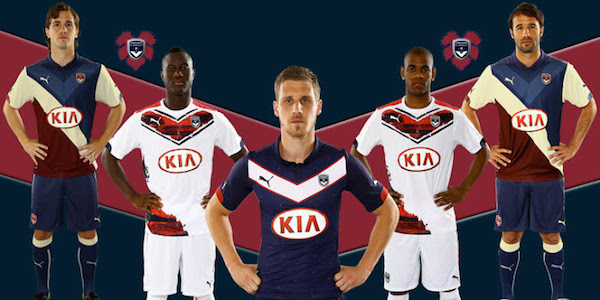 Les Girondins de Bordeaux et Puma ont présenté leurs trois nouveaux maillots pour la saison 2014-2015 - @Puma