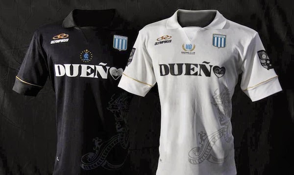 Les maillots du Racing Club en 2012-2013 ressemblent étrangement au third du Real Madrid cette saison.
