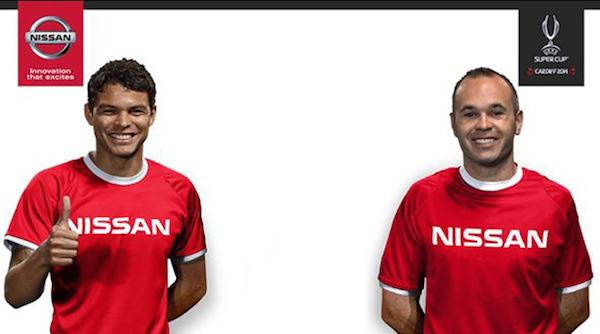 Thiago Silva et Andres Iniesta sont les nouveaux ambassadeurs de Nissan - @Nissan