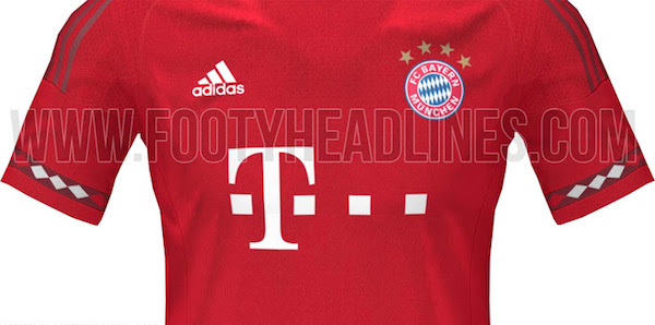 Voici ce que devrait être le maillot domicile du Bayern Munich en 2015-2016. - @FootyHeadlines