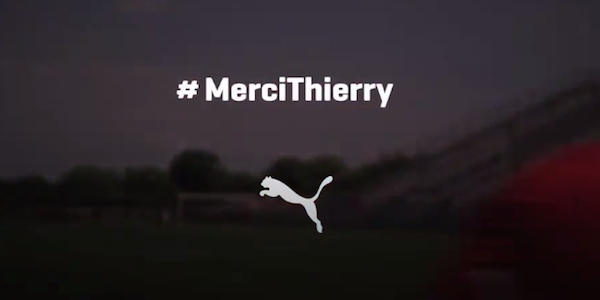 Puma a souhaité rendre hommage à son ambassadeur Thierry Henry après l'annonce de sa retraite sportive. - @DR