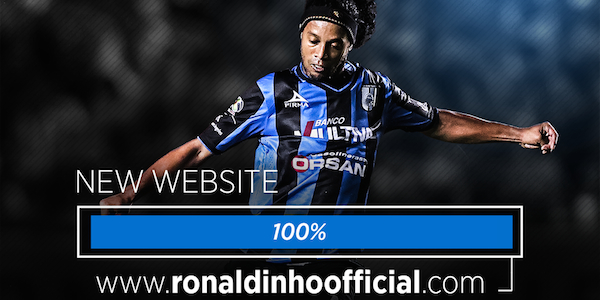 Ronaldinho vient de lancer son site web officiel - @RonaldinhoOfficial