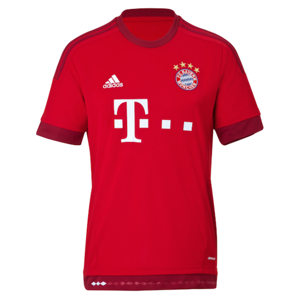 Voici le maillot 2015-2016 du Bayern Munich à domicile. - @BayernMunich