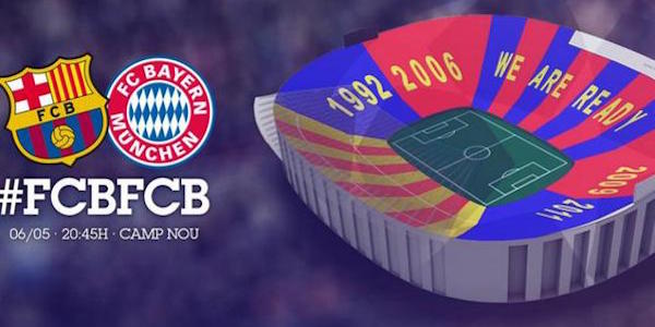 Le Camp Nou prépare un tifo qui ne devrait pas laisser de marbre le coach du Bayern Munich, Pep Guardiola. - @FCBarcelone