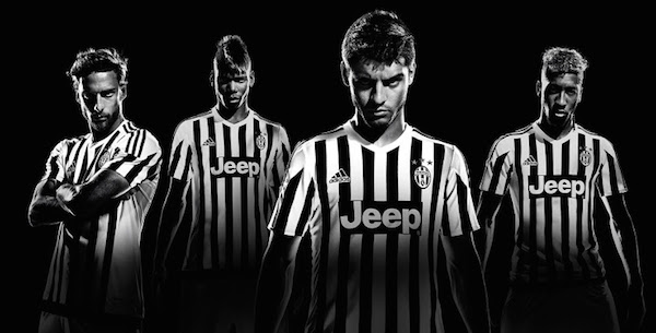 La Juventus a présenté son nouveau maillot domicile 2015-2016. Avec Paul Pogba comme ambassadeur. - @JuventusTurin