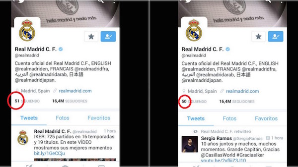 Iker Casillas a perdu au moins un follower en partant à Porto : le Real Madrid ! -@Twitter