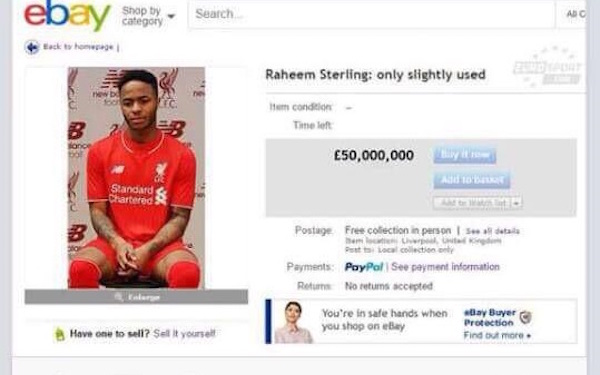 Puisque Raheem Sterling veut partir, les supporters de Liverpool ont décidé de forcer le destin !. - @LiverpoolEcho