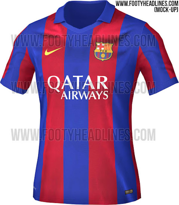 maillot fc barcelone 2016-2017 mock up