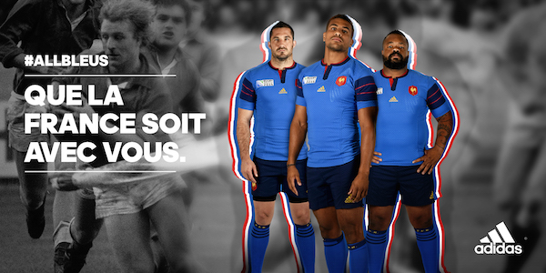 L'équipementier adidas a dévoilé ce jeudi, le maillot du XV de France pour la Coupe du monde de rugby 2015. - @adidas