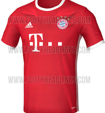 Bayern Munich futur maillot domicile 2016-2017
