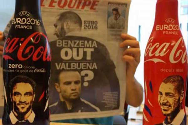 L'idée était pour bonne pour Coca Cola d'activer son partenariat avec l'euro 2016. Mais l'actualité l'a voulu autrement. - @Twitter