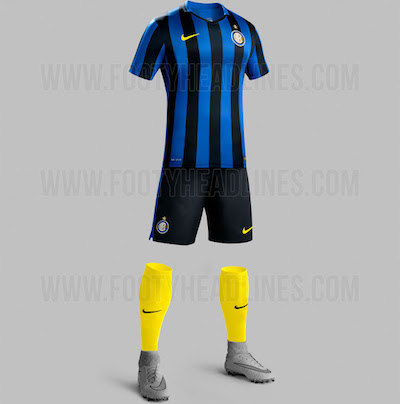 Voici ce que sera le maillot domicile de l'Inter Milan la saison prochaine. - @FootyHeadlines