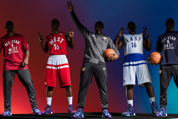 adidas a dévoilé les tenues que porteront les deux équipes du All Star Game Basket 2016. - @adidas