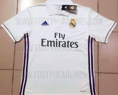 Première image du futur maillot domicile du Real Madrid. - @FootyHeadlines