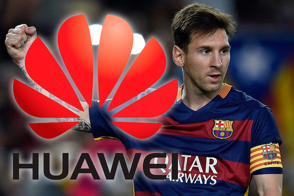 Lionel Messi va devenir l'image du groupe Huawei.