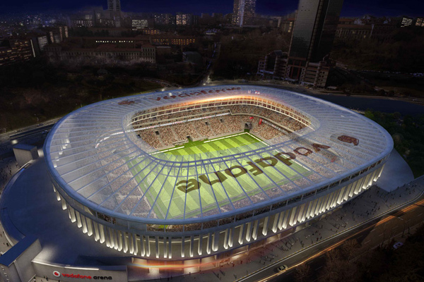La nouvelle Vodafone d'Arena est le stade du Besiktas Istanbul. - @Vodafone