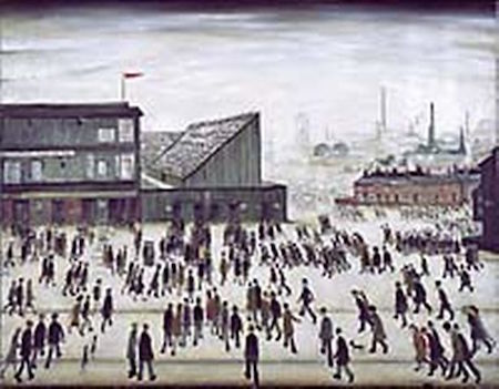Going to the match de LS Lowry.