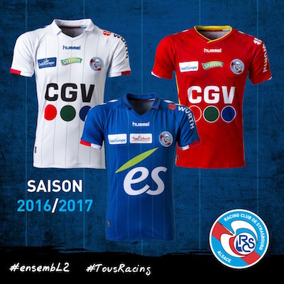 Maillots RC Strasbourg 2016 2017