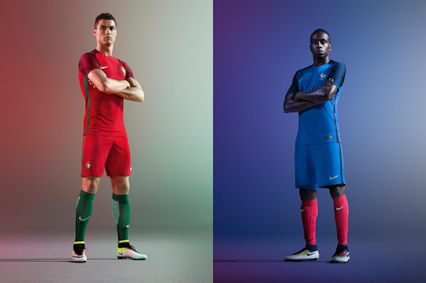 Le Portugal et la France porteront leurs tenues "domicile", en finale de l'Euro 2016. - @DR
