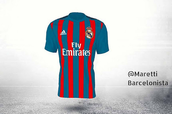 Supposé être proposé comme third au Real Madrid, ce maillot trop Barça a été retiré du concours que soutient adidas. 