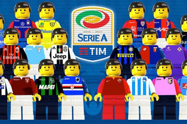 Lego a lancé une série aux couleurs des équipes de Serie A. 