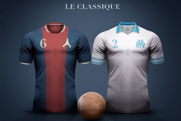 Si le PSG - OM d'hier soir s'était joué dans ces maillots vintages, il aurait gagné en intérêt. - @EmilioSansolini