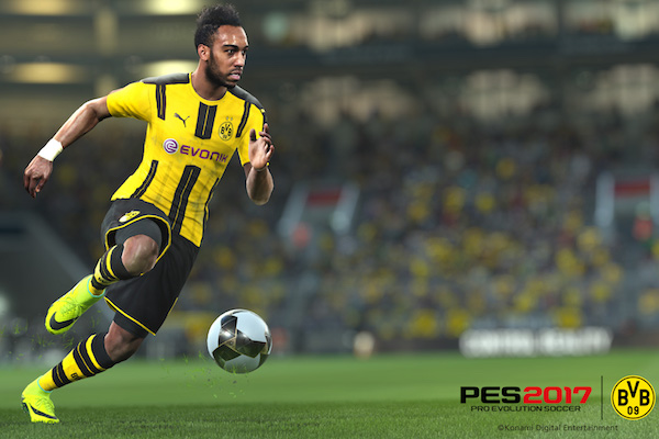 Déjà partenaire exclusif du Borussia Dortmund, pour son jeu PES 2017, Konami ajoute Pierre-Emerick Aubameyang comme ambassadeur se PES 2017 League. 