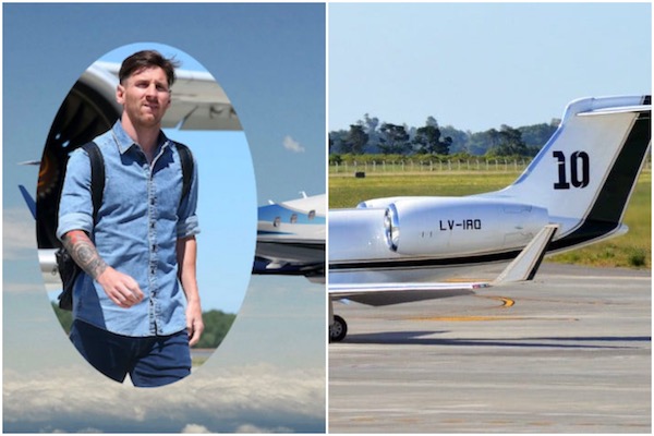 Lionel Messi avion