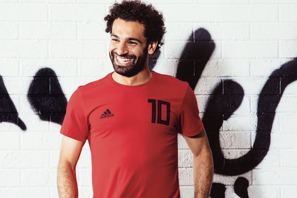 Les 10 contrats d'équipementiers les plus chers : 10. Mohamed Salah (adidas) = 3 M€/an
